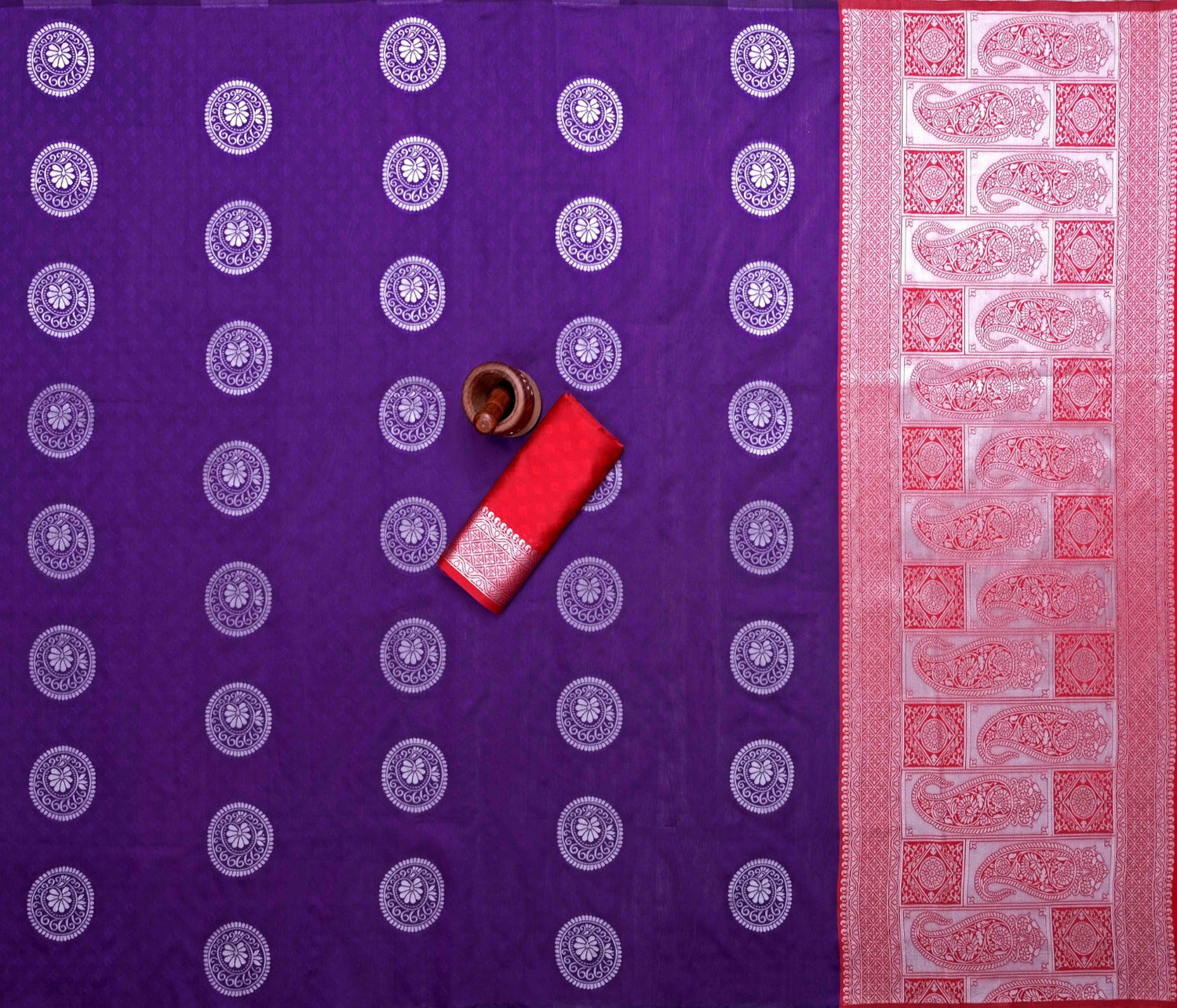 Veera Purple Soft Silk Saree