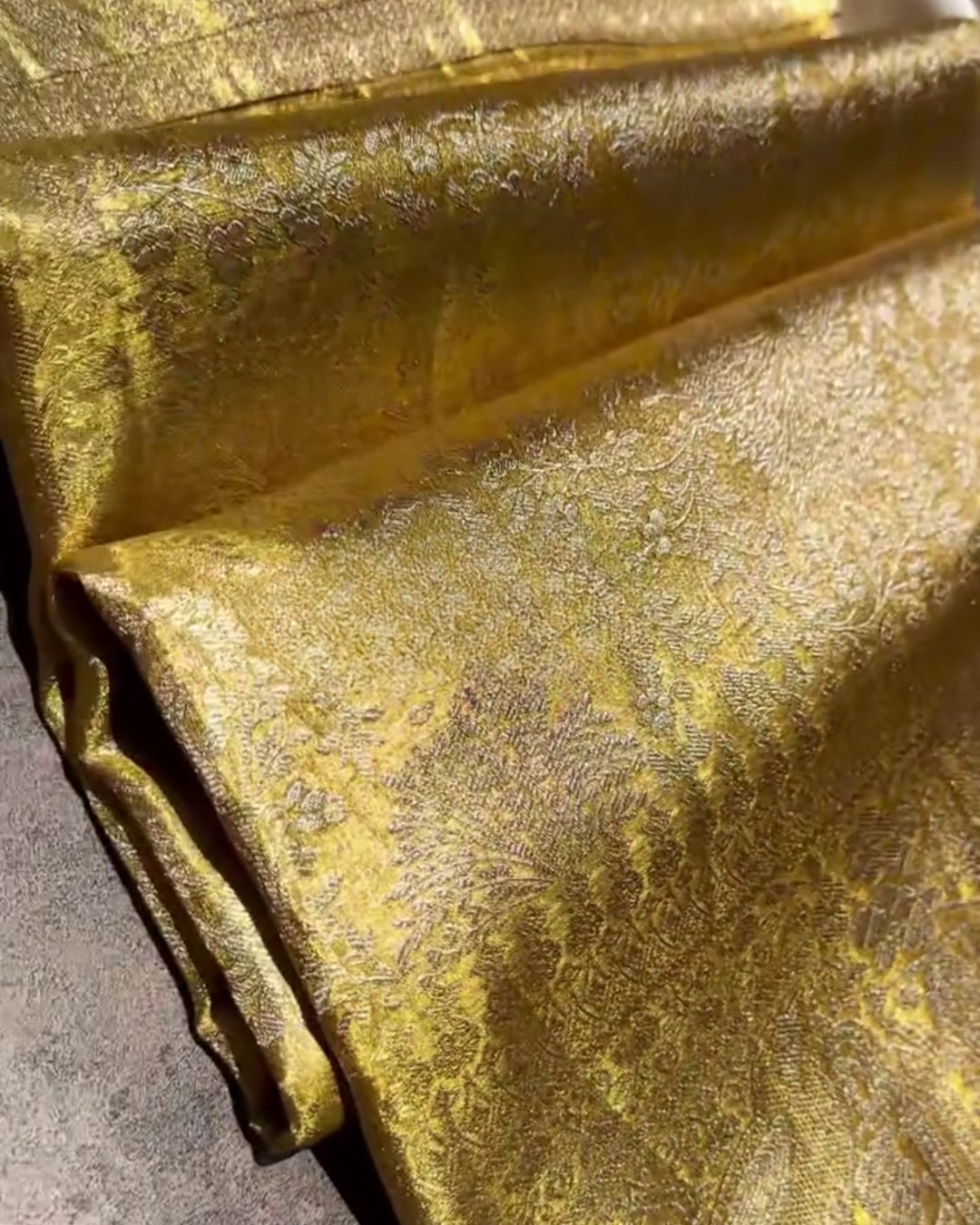 Kahank - Royal Antique Gold Heritage Woven Silk Saree