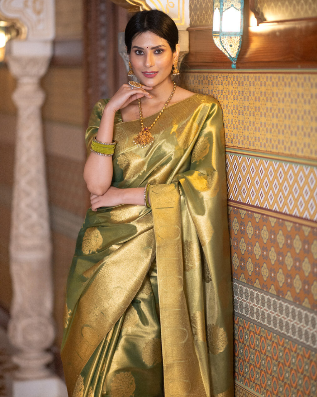 Opulent Bloom - Zariknyaa Banarasi Silk Saree