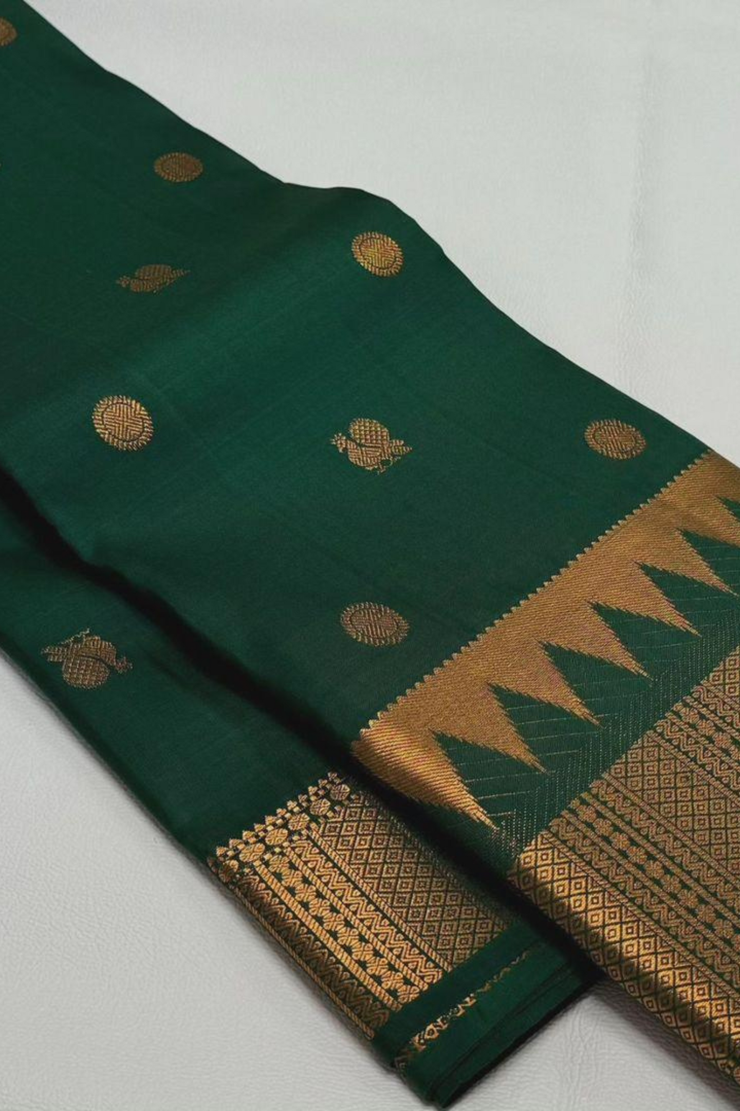 Brazzy Green - Zari Woven Saree