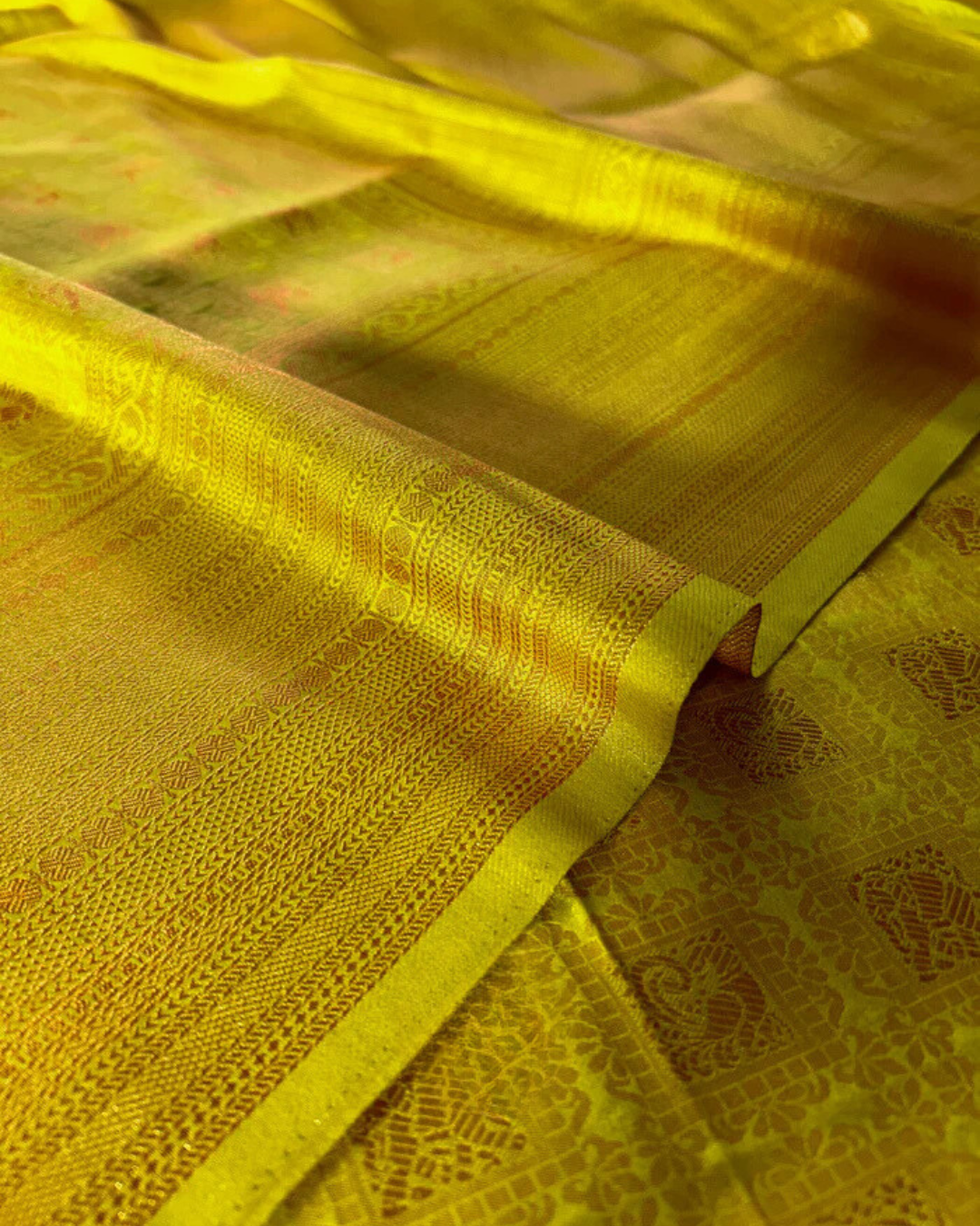 Golden Gleam - Zariknyaa Banarasi Silk Saree