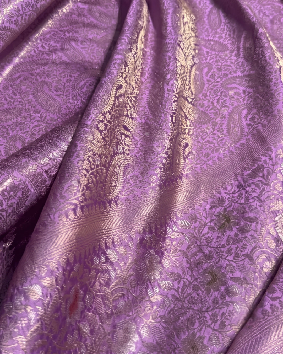 Damini - Royal Lavender Banarasi Silk Saree