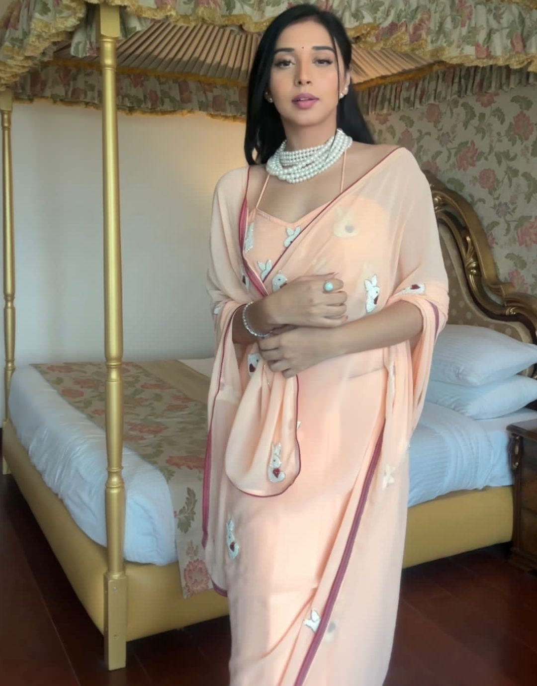 Urvashi Sorrell Brown Ready To Wear Saree