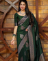 Cardi Green Soft Silk Saree