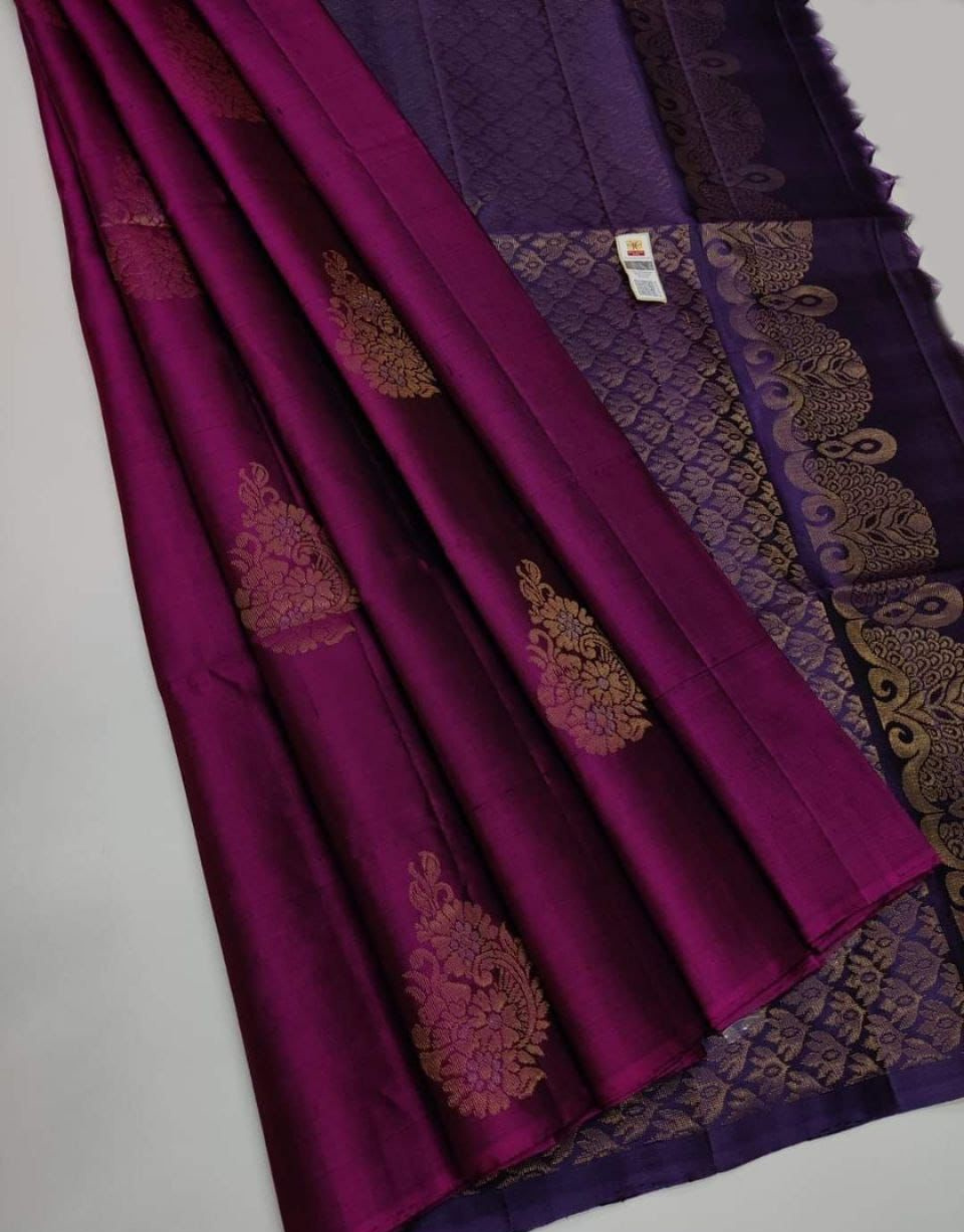 Zhalak Wine Lichi Silk Saree