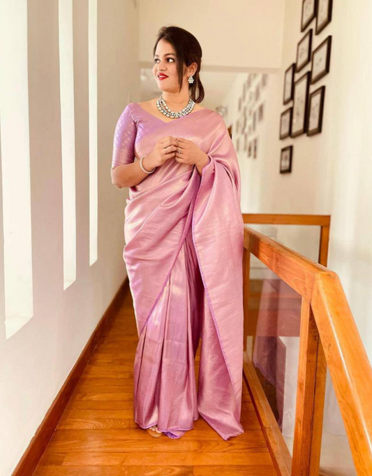 Veer Lavender Soft Silk Saree