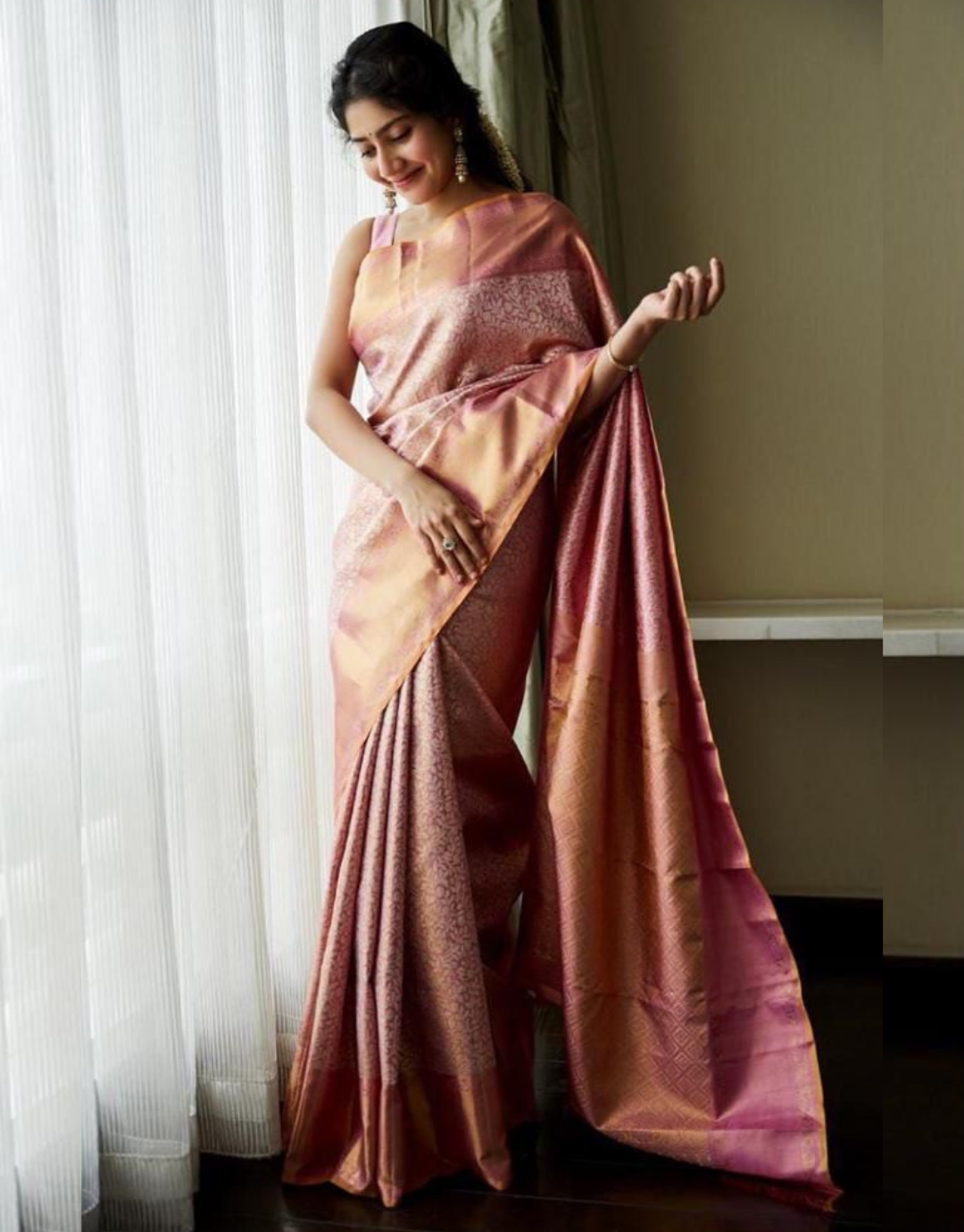 Hira Lavender Kanchipuram Saree