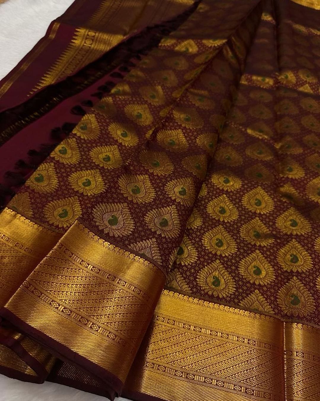 Sita Brown Banarasi Silk Saree