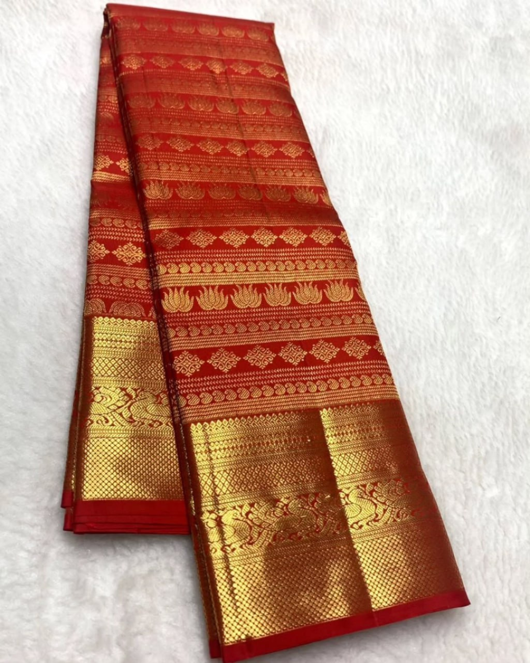 Sampriti - Crimson Red Kanjivaram Saree