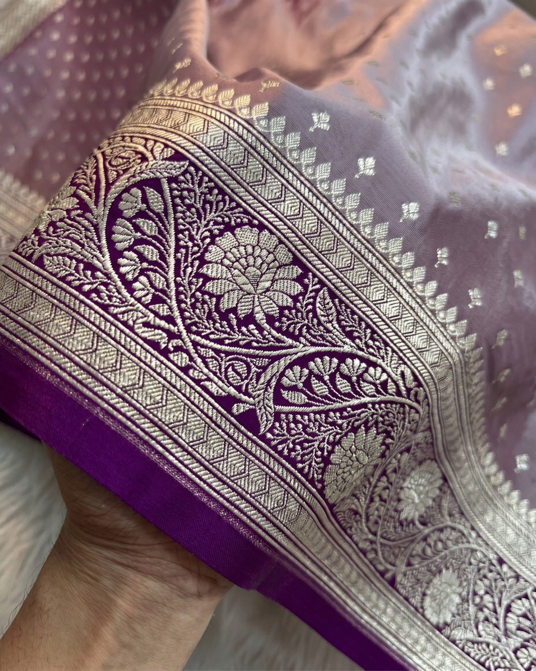 Amaira - Heritage Purple Banarasi Festive Wear Saree