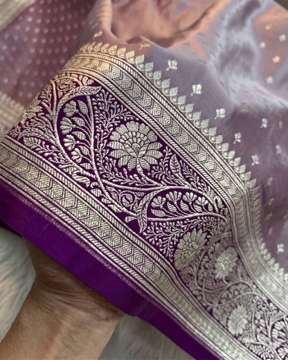 Amaira - Heritage Purple Banarasi Festive Wear Saree