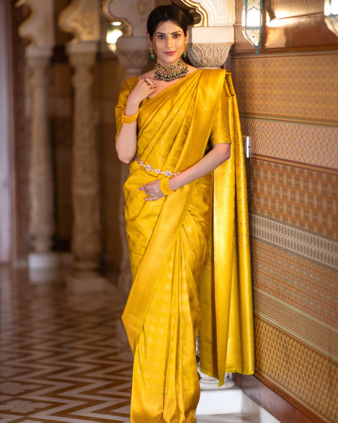 Golden woven - Banarasi Silk Saree