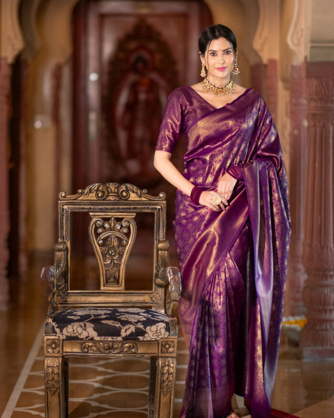 Regal Lustre - Banarasi Silk Saree