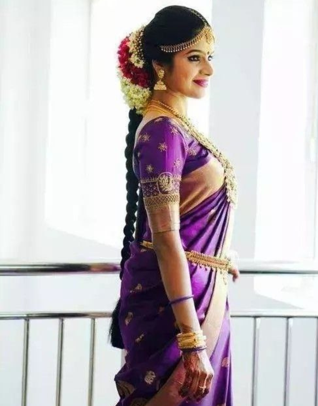 Urmila Purple Kanchipuram Saree