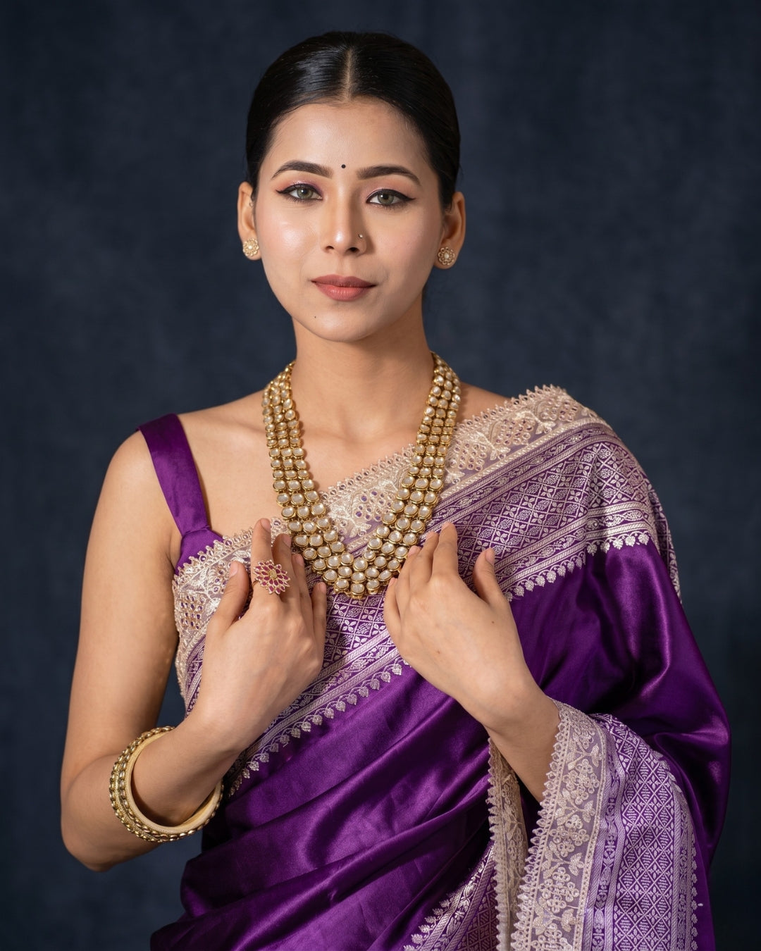 Bhumika - Heritage Purple Saree Collection