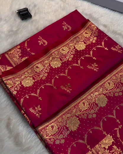 Kiara - Elegant Banarasi Wedding Silk Saree