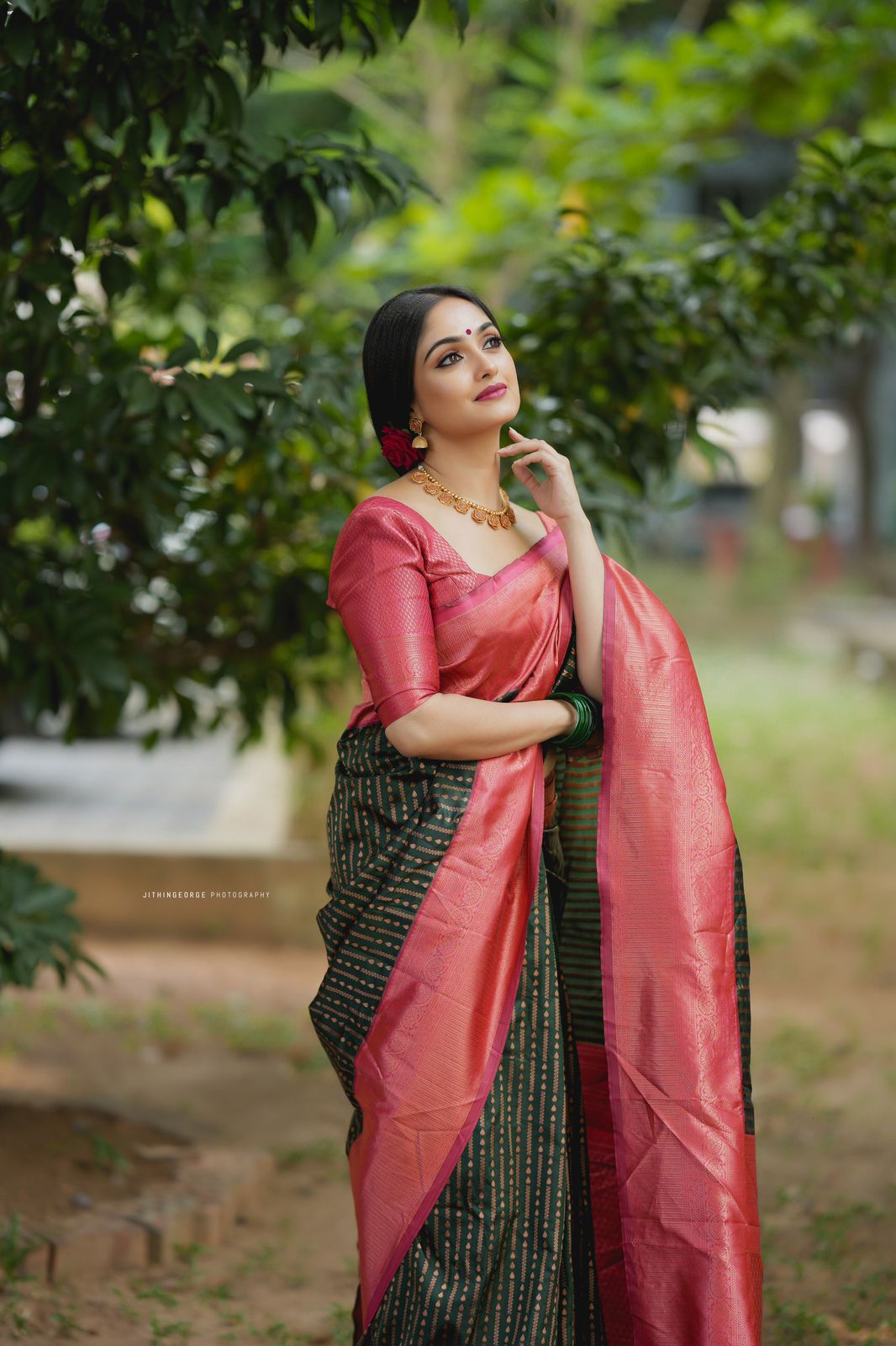 Stylish Emerald Soft Silk Saree