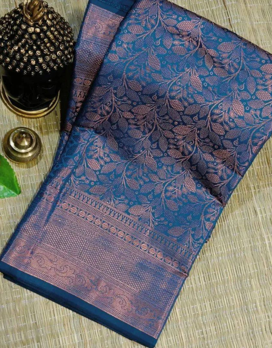 Alka TealBlue Banarasi Soft Silk Saree