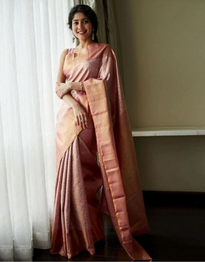 Hira Lavender Kanchipuram Saree