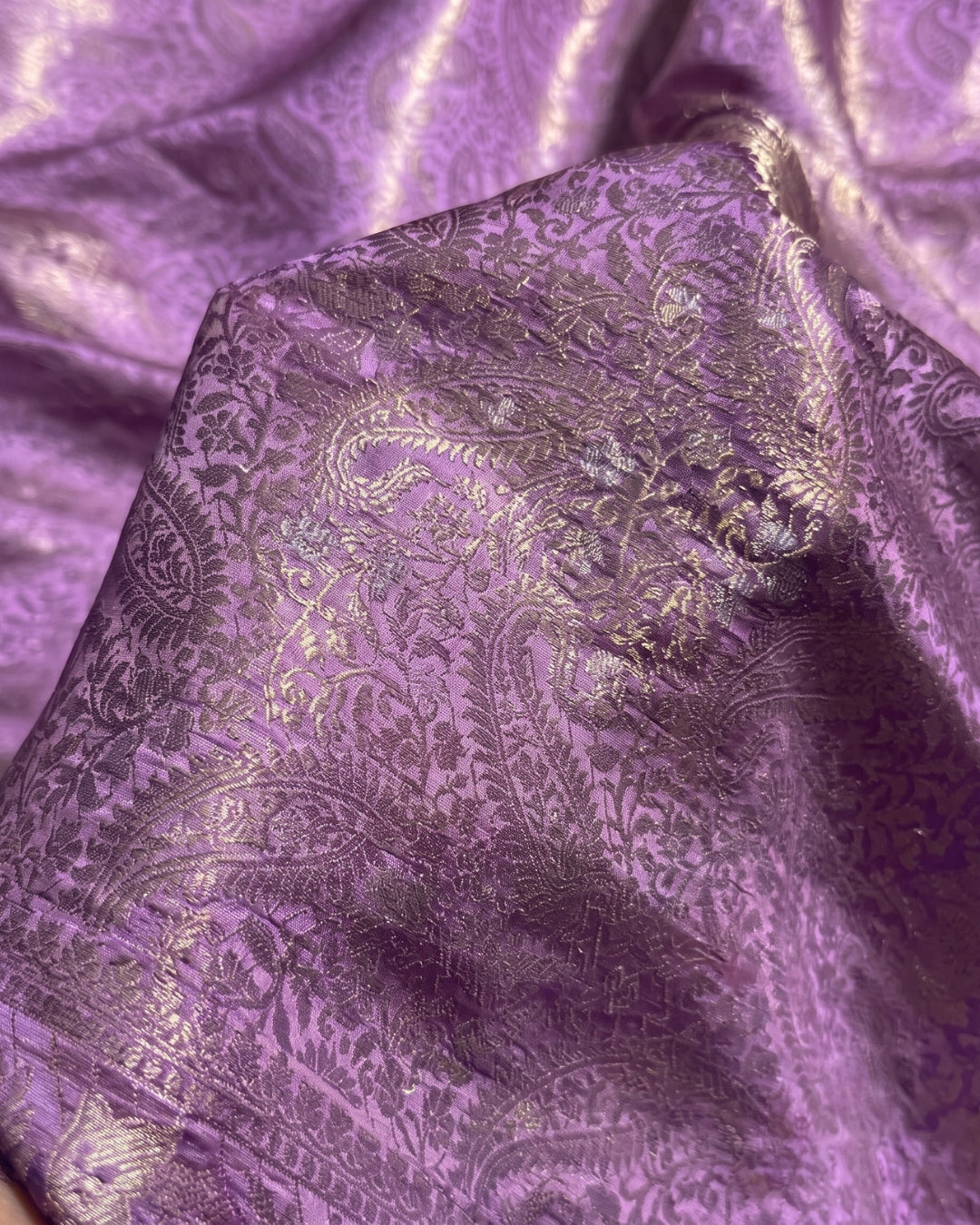 Damini - Royal Lavender Banarasi Silk Saree