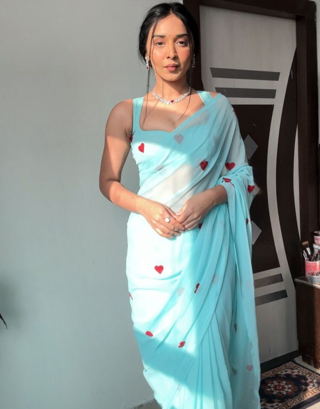 Hiya Sky Ready To Wear Saree