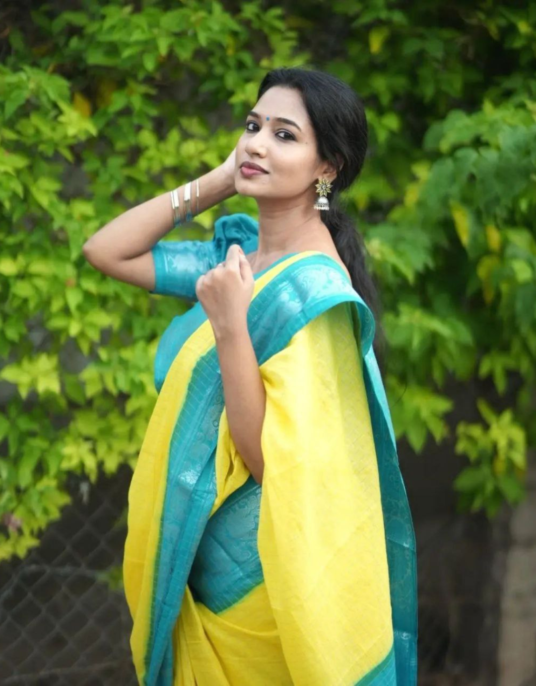 Richa Yellow Kanchipuram Silk Saree With Attractive Blouse