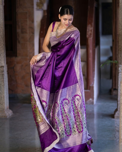 Bhumika - Heritage Purple Saree Collection