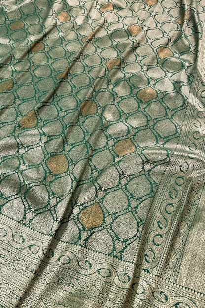 Blush Gleam - Brocade Silk Saree