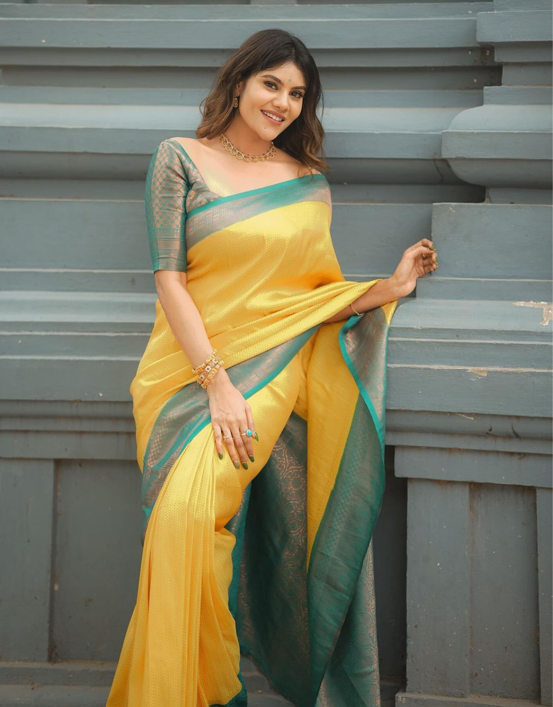 Sweety Yellow Soft Silk Saree