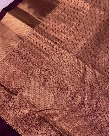 Chaavi - Mint Peacock Brocade Banarasi Saree