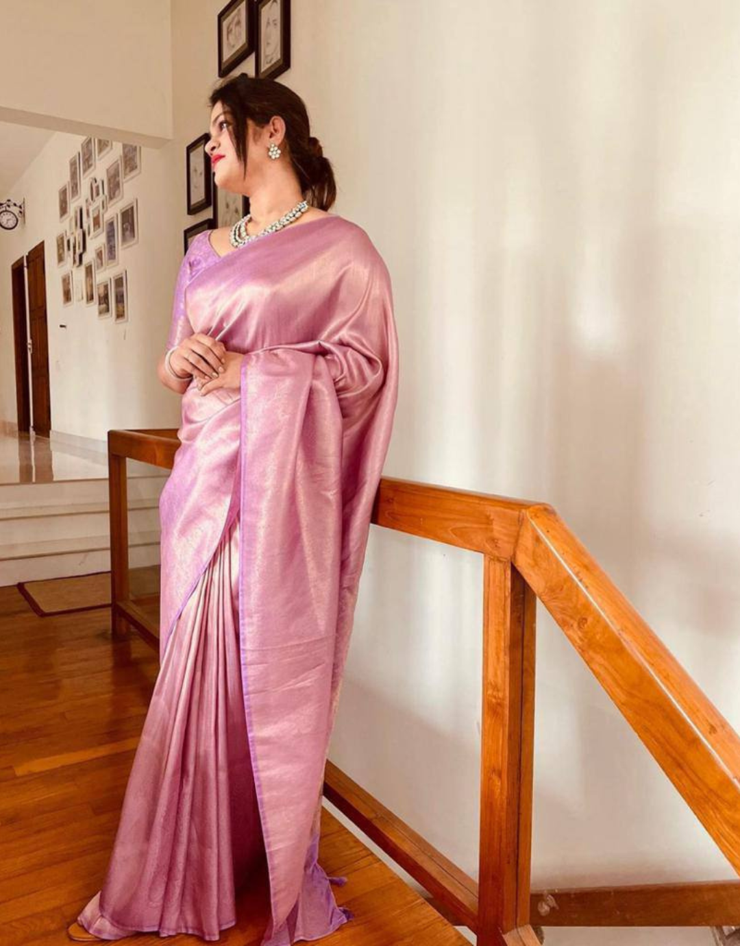 Veer Lavender Soft Silk Saree