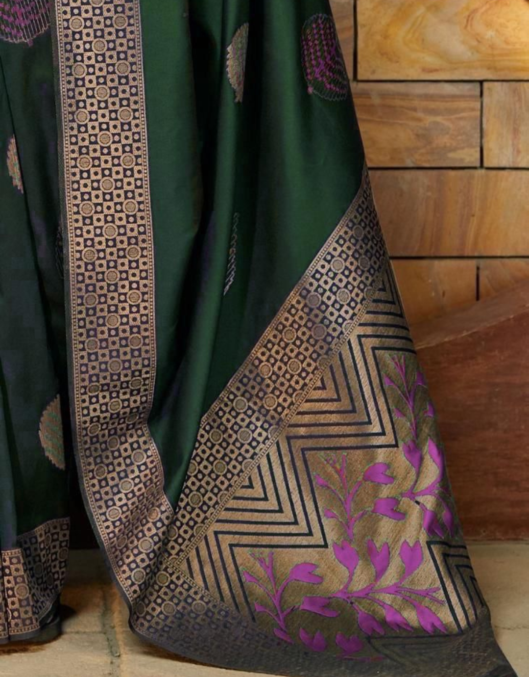 Cardi Green Soft Silk Saree