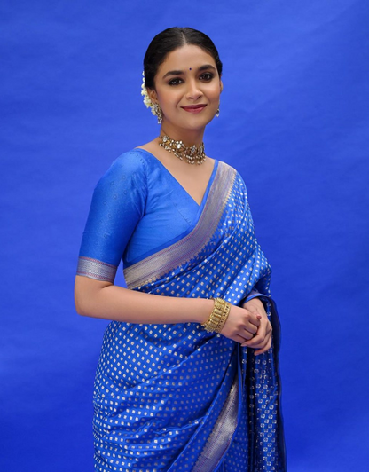 Radha RoyalBlue Soft Silk Saree