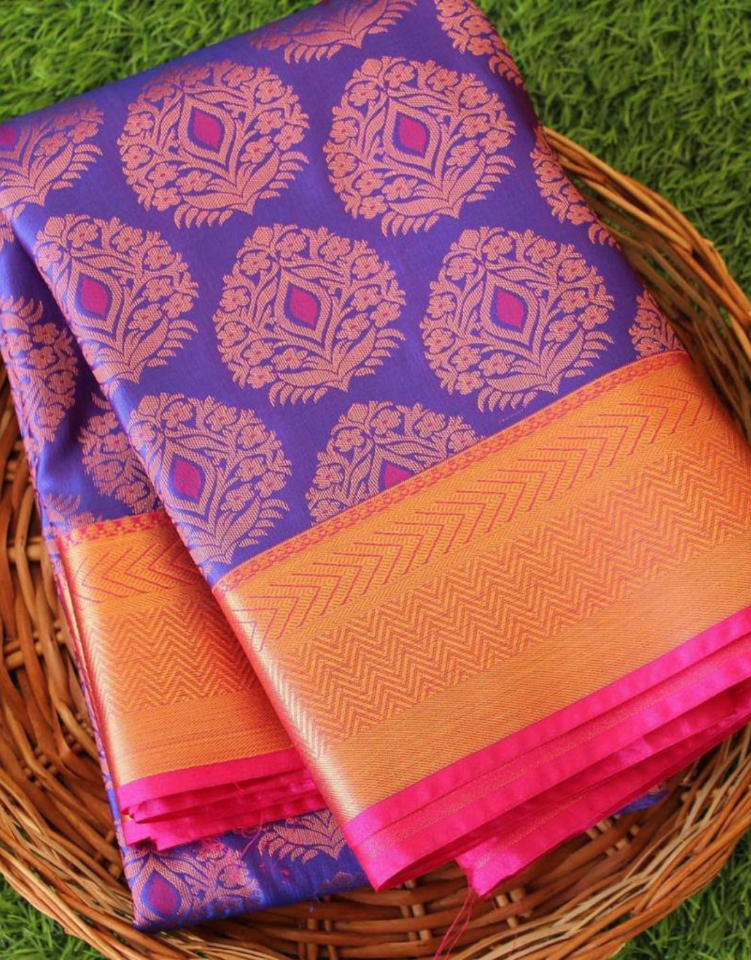 Sumi Purple Soft Silk Saree