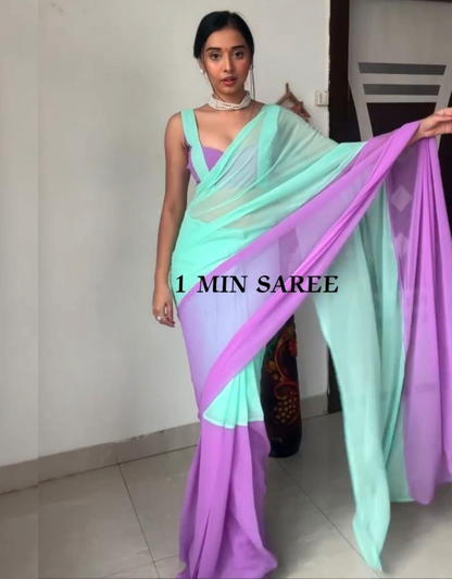 Alia Multicolour Ready To Wear Saree