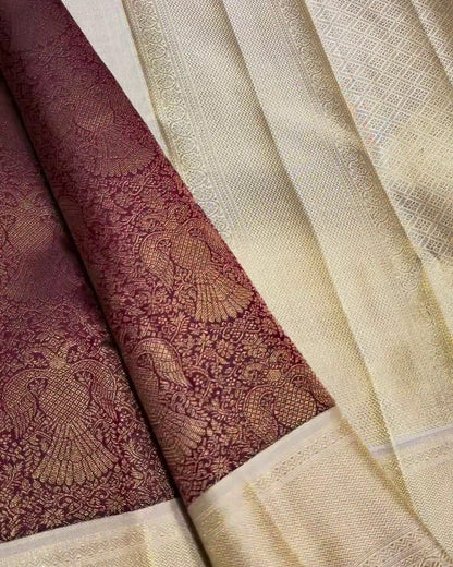 Kavya - Royal Peacock Heritage Soft Silk Saree