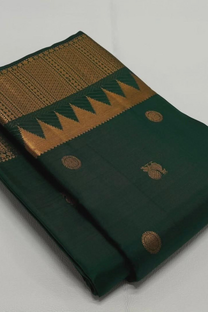 Brazzy Green - Zari Woven Saree