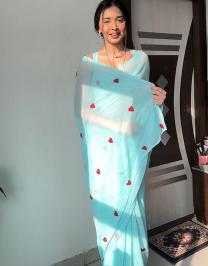 Hiya Sky Ready To Wear Saree