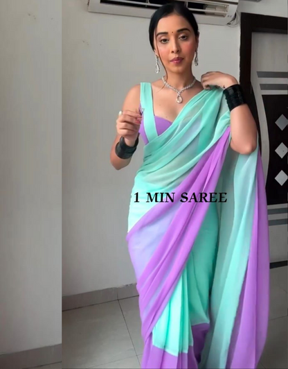 Alia Multicolour Ready To Wear Saree