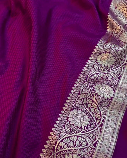 Amaira - Heritage Purple Banarasi Festive Wear Saree