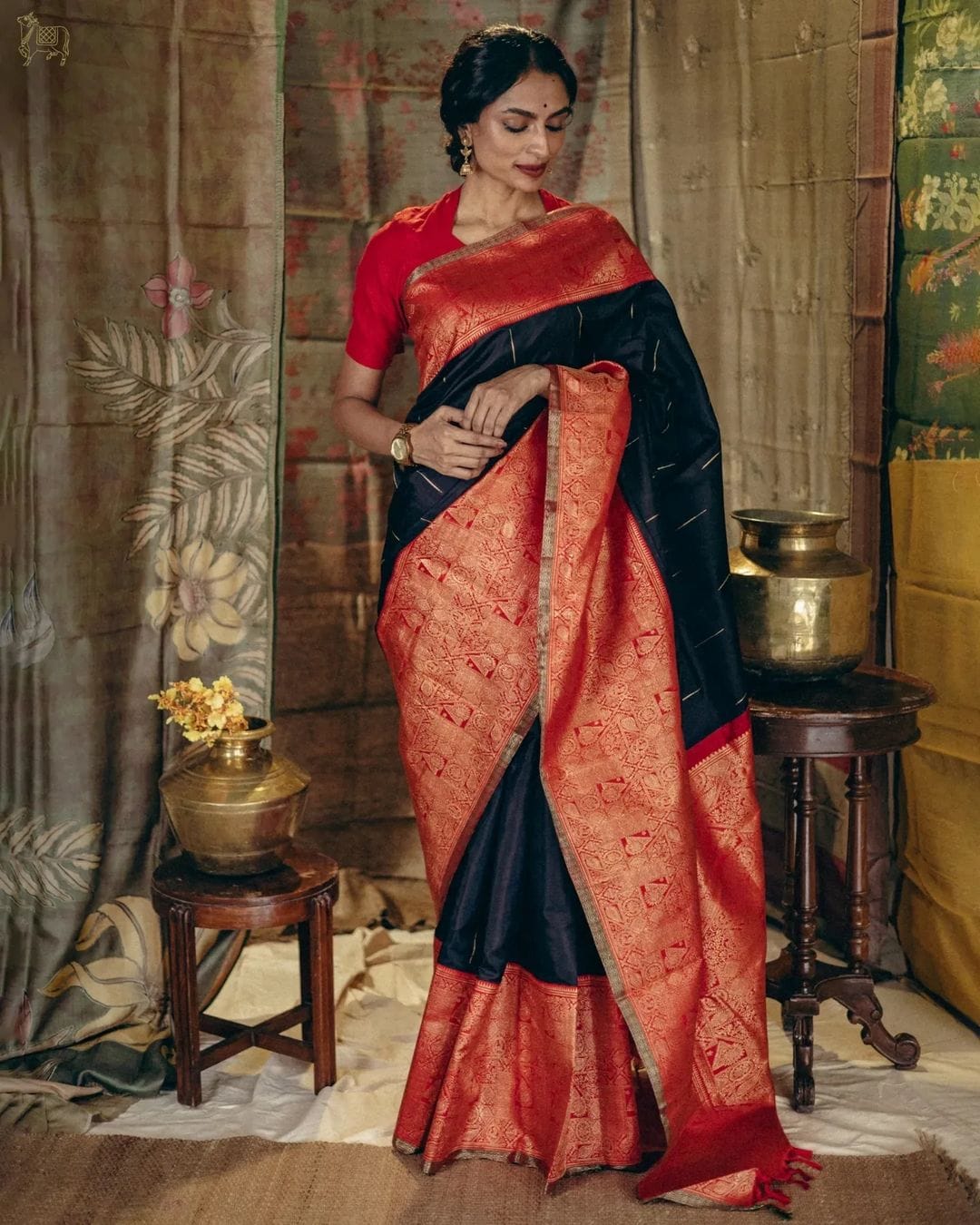 Pari Black Banarasi Silk Saree