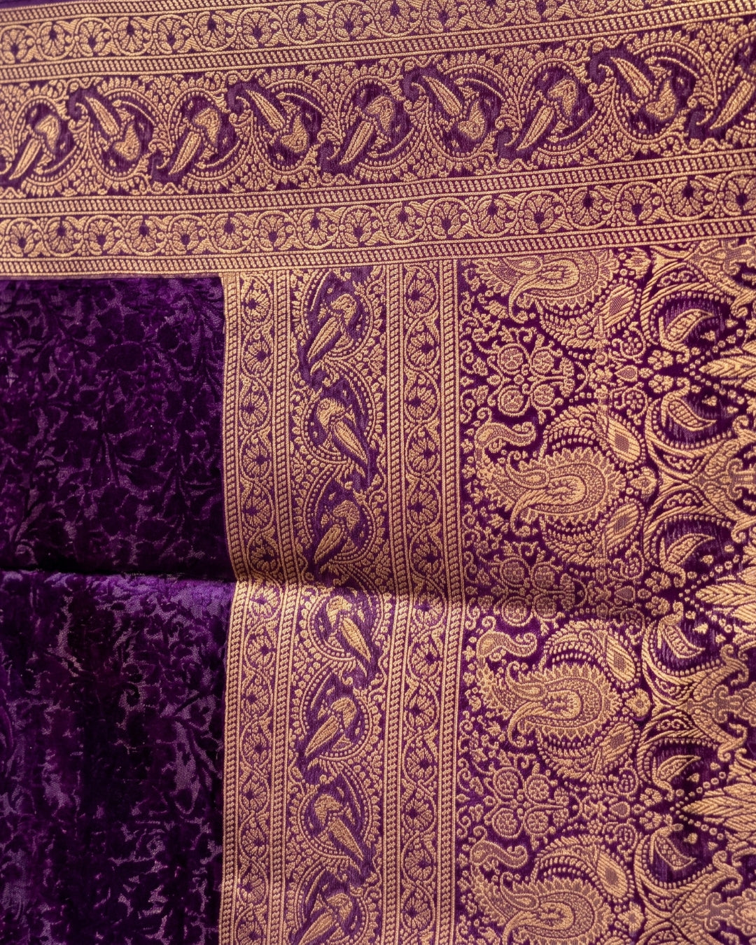 Arya - Royal Purple Banarasi Zari Saree