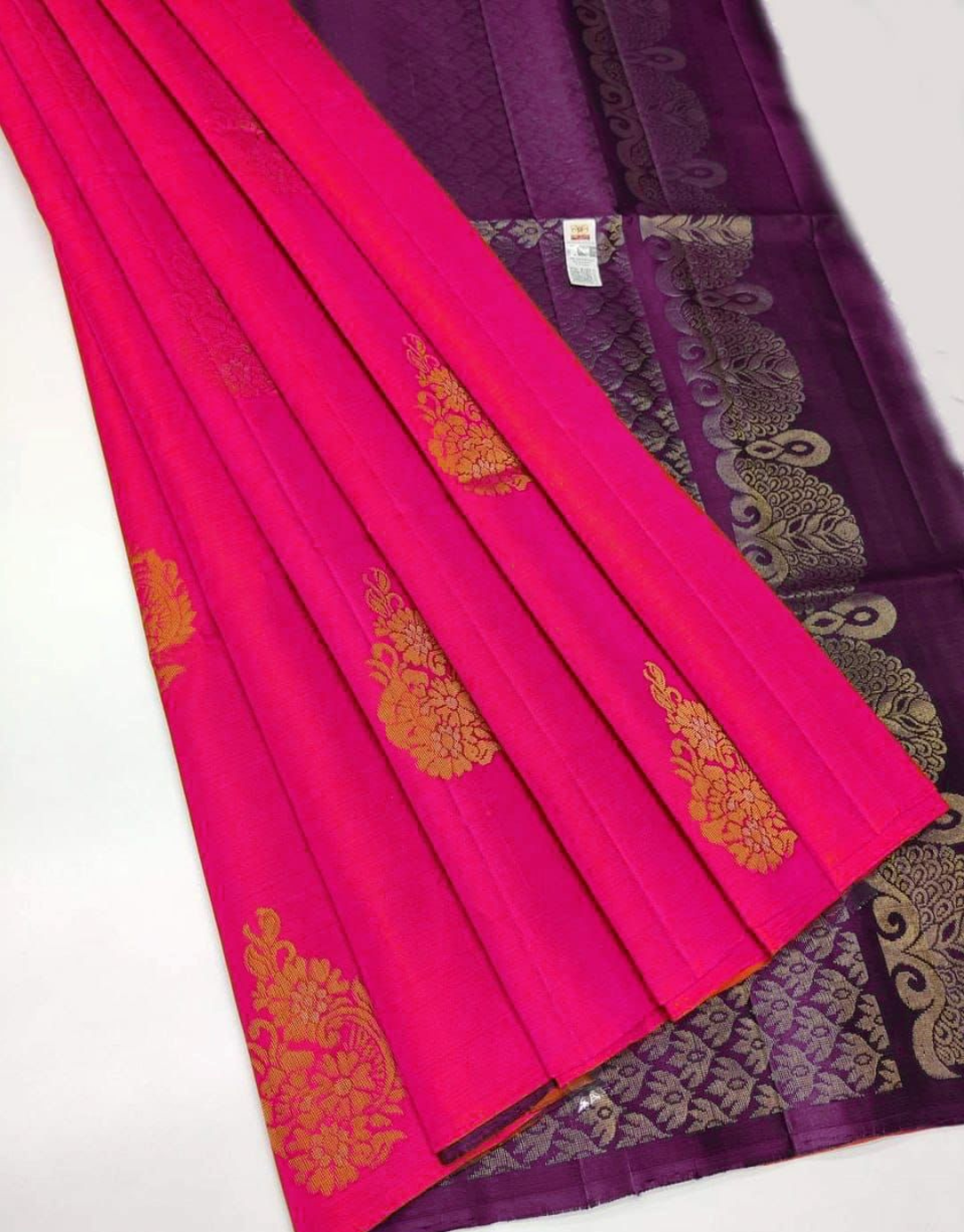 Zhalak Pink Lichi Silk Saree