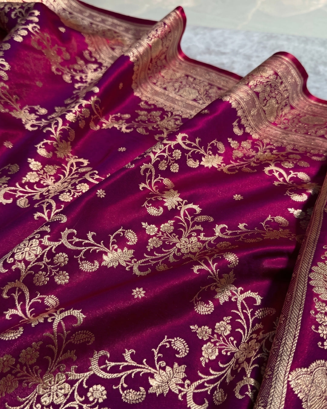 Varnika - Premium Magenta Wedding Saree