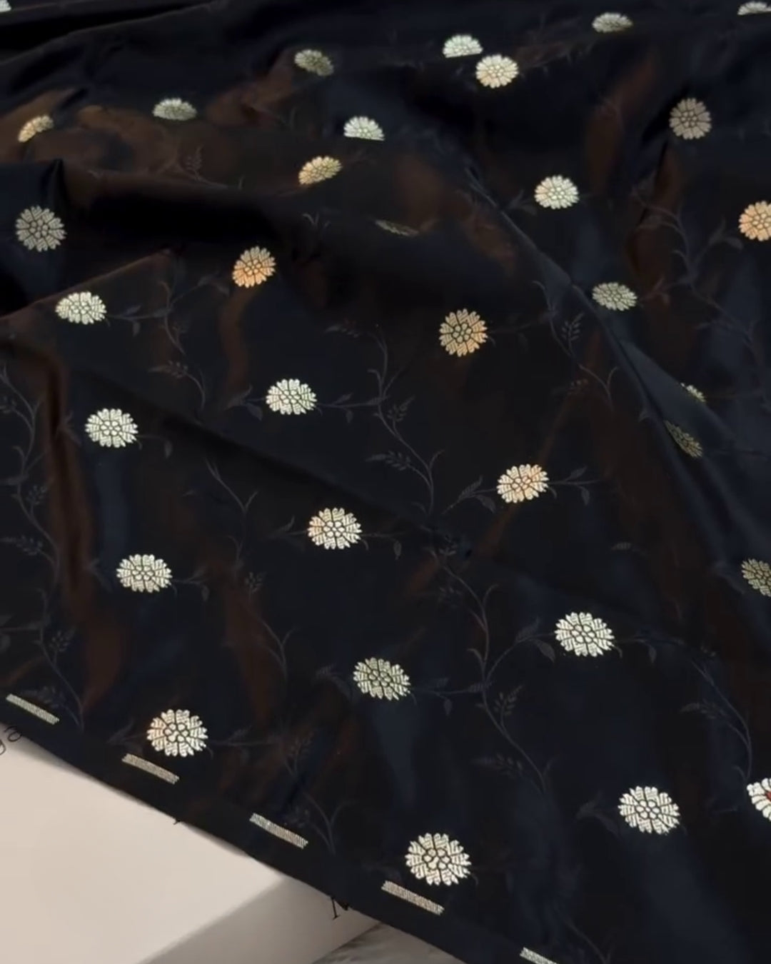 Zeel - Luxury Black Banarasi Meenakari Saree