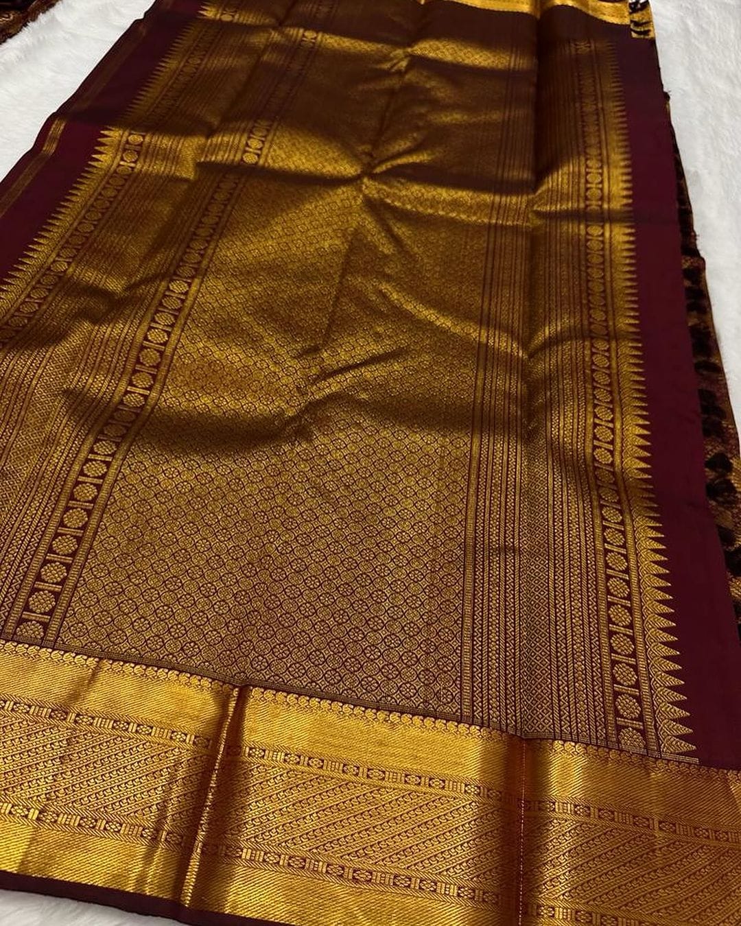 Sita Brown Banarasi Silk Saree