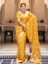 Sudha Yellow Banarasi Silk Saree