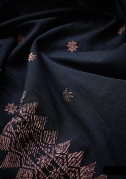 Kinjal Black Banarasi Silk Saree