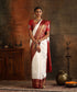 Rutu White Banarasi Silk Saree