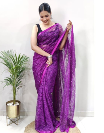 Rohini Designer Brasso Saree